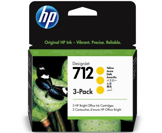 Купить Картридж HP DJ No.712 DesignJet Т230/Т630 3-Pack 29-ml Yellow (3ED79A) по лучшей цене