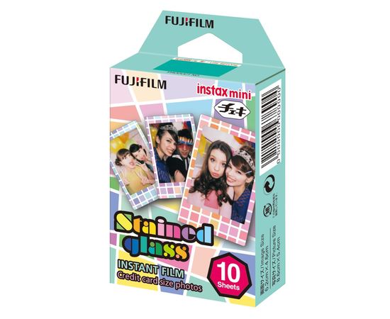Купить Бумага Fujifilm COLORFILM INSTAX MINI STAINED GLASS (54х86мм 10шт) (16203733) по лучшей цене