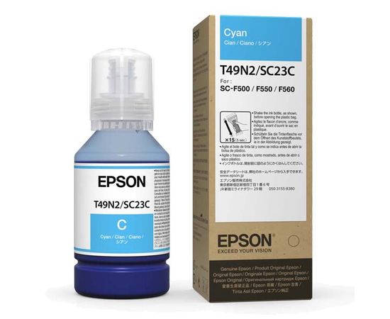 Купить Контейнер с чернилами Epson SC-F500 cyan (C13T49N200) по лучшей цене