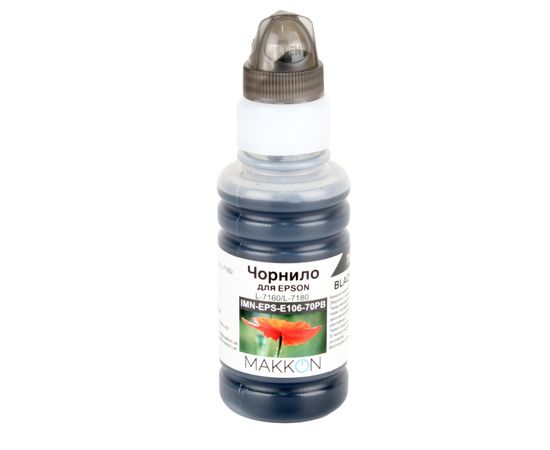 Купить Чернила Makkon для Epson EcoTank L-7160/L-7180 70 мл photo black (IMN-EPS-E106-70PB) по лучшей цене