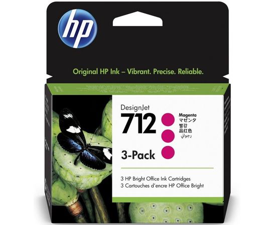 Купить Картридж HP DJ No.712 DesignJet Т230/Т630 3-Pack 29-ml Magenta (3ED78A) по лучшей цене