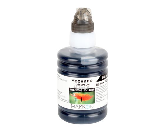 Купить Чернила Makkon для Epson EcoTank L-7160/L-7180 140 мл black pigment (IMN-EPS-E105-140BP) по лучшей цене