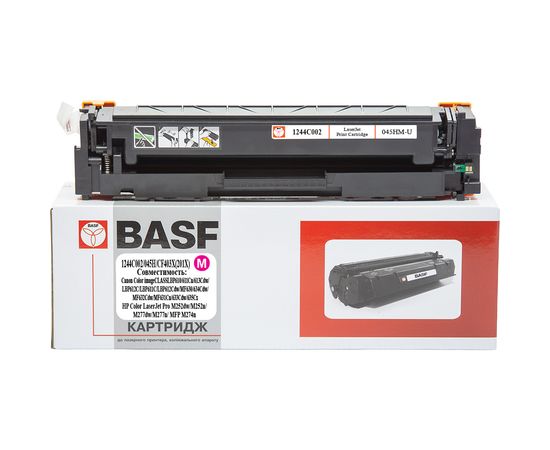 Купить Картридж тонерный BASF для Canon 045H, MF-610/630 аналог 1244C002/CF403X/201X Magenta (BASF-KT-045HM-U) по лучшей цене
