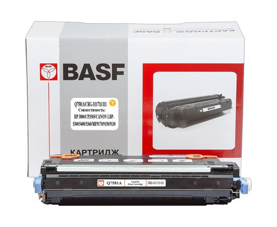 Купить Картридж тонерный BASF для HP CLJ 3800 аналог Q7581A Cyan (BASF-KT-Q7581A_CRG711) по лучшей цене
