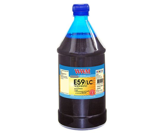 Купить Чернила WWM для Epson Stylus Pro 7890/9890 1000г Light Cyan Водорастворимые (E59/LC-4) светостойкие по лучшей цене