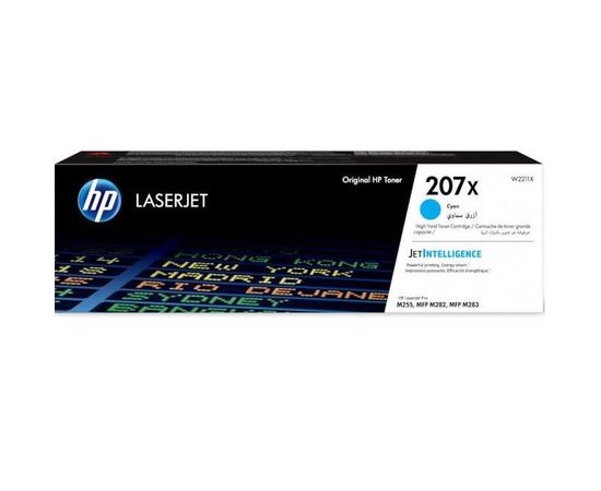Купить Картридж тонерный HP 207X для CLJ M282/M283, M255dw/M255nw 2450 копий Cyan (W2211X) по лучшей цене