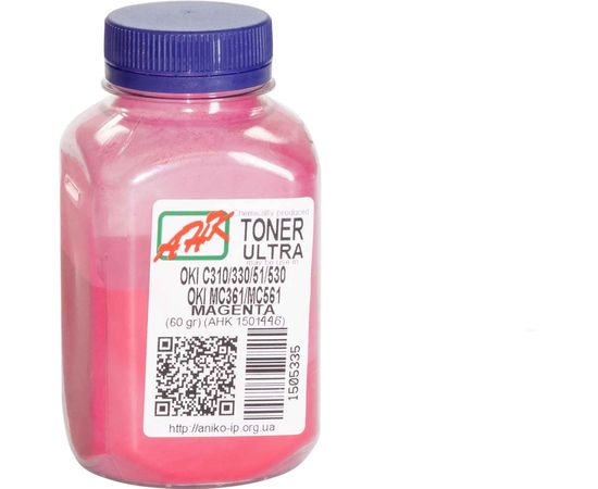 Купить Тонер АНК для OKI C310/330/510/530 бутль 60г Magenta (1501446) Glossy по лучшей цене