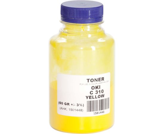 Купить Тонер АНК для OKI C310/330/510/530 бутль 60г Yellow (1501448) Glossy по лучшей цене