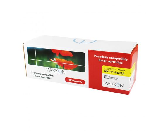 Купить картридж HP CLJP CE322A (128A) (SE322A) Makkon 1.3k yellow по лучшей цене