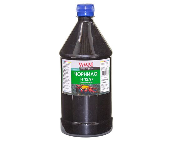 Купить Чернила WWM для HP №10/11/12 1000г Black Пигментные (H12/BP-4) по лучшей цене