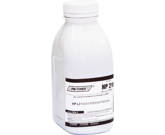 Купить Тонер IPM для HP LJ P2035/2055 бутль 110г Black (TB94-2) по лучшей цене
