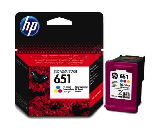 Купить Картридж HP для Deskjet 5575, Officejet 202 HP 651 Color (C2P11AE) по лучшей цене