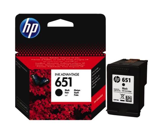Купить Картридж HP для Deskjet 5575, Officejet 202. HP 651 Black (C2P10AE) по лучшей цене