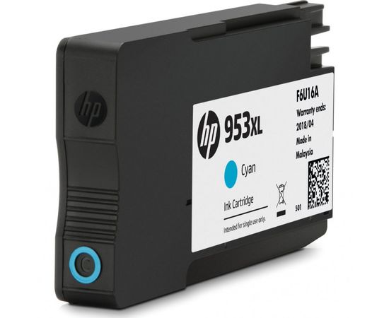Купить Картридж HP для Officejet Pro 8210/8710/8720, HP 953XL Cyan (F6U16AE) повышенной емкости по лучшей цене