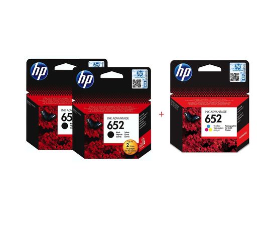 Купить Комплект струйных картриджей HP для Deskjet Ink Advantage 1115/3635 №652 Black2/Color (Set652BBC) по лучшей цене