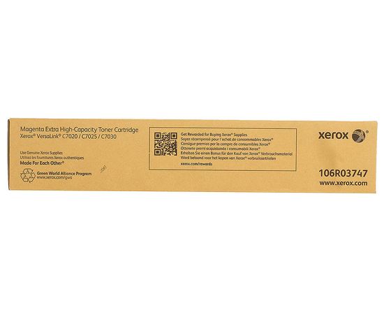 Купить Картридж тонерный Xerox для VersaLink C7020/7025/7030 16500 копий Magenta (106R03747) по лучшей цене