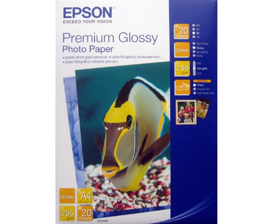 Купить Фотобумага Premium Glossy А4, 20 л Epson (C13S041287) по лучшей цене