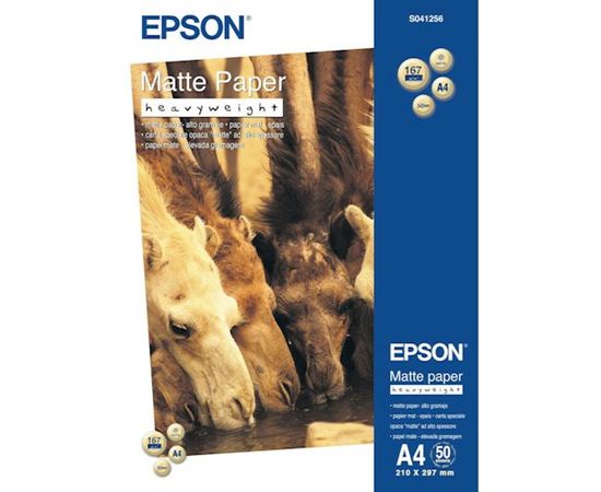 Купить Фотобумага Matte Paper-Heavyweight A4, 50 л Epson (C13S041256) по лучшей цене