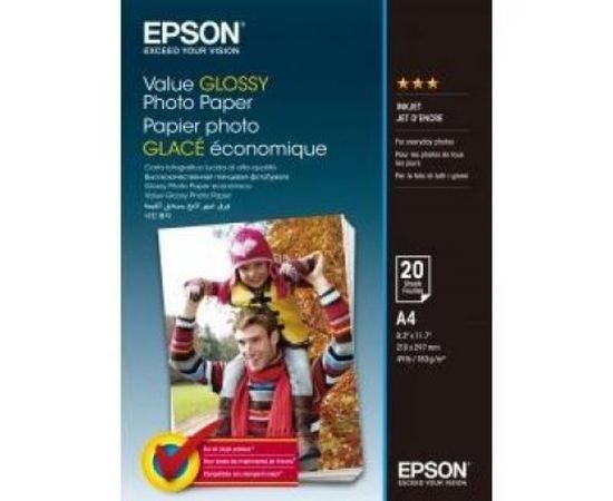 Купить Фотобумага Value Glossy A4, 20 л Epson (C13S400035) по лучшей цене