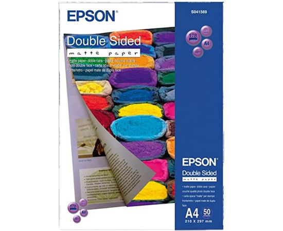 Купить Бумага Double-Sided Matte Paper A4, 50 л Epson (C13S041569) по лучшей цене