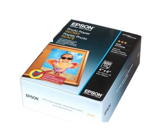 Купить Фотобумага Photo Paper Glossy Epson 10x15 см, 500 л (C13S042549) по лучшей цене