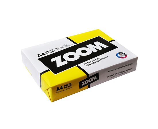 Купить Бумага офисная Zoom A4 80г/м, 5 пачек по 500 л, Класс С Storaenso по лучшей цене