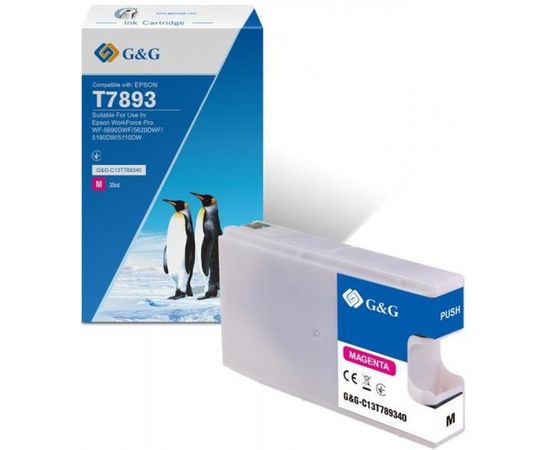 Купить Картридж G&G Epson WF-5110/WF-5620 magenta XXL 4K (G&G-C13T789340) по лучшей цене