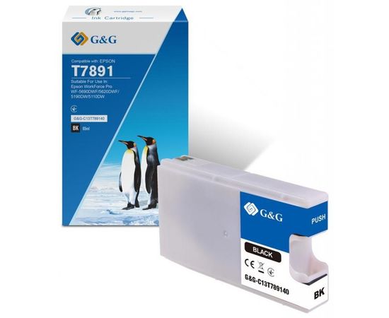 Купить Картридж G&G Epson WF-5110/WF-5620 black XXL 4K (G&G-C13T789140) по лучшей цене