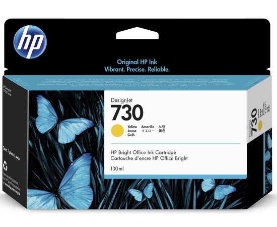 Купить Картридж HP DJ No.730 130-ml Yellow (P2V64A) по лучшей цене
