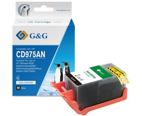 Купить Картридж G&G HP No.920XL OJ6000/6500/7000/7500 Black (G&G-CD975AE) по лучшей цене