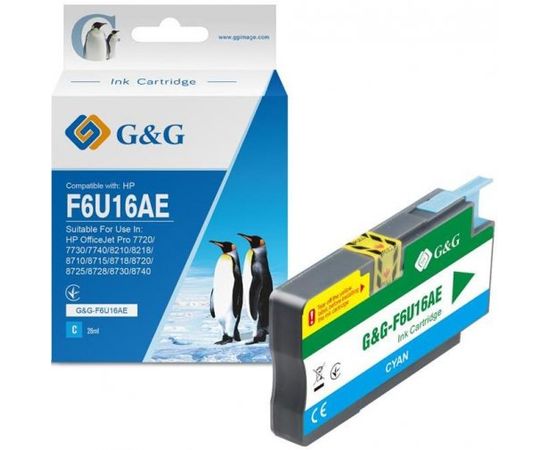 Купить Картридж G&G HP No.953XL Cyan 1.6K (G&G-F6U16AE) по лучшей цене