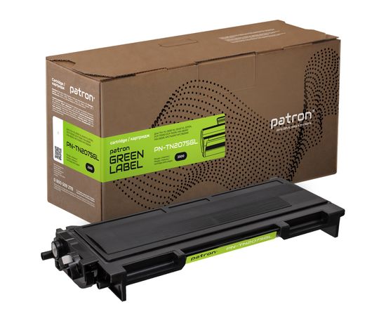Купить Тонер-картридж совместимый Brother TN-2075 Green Label Patron (PN-TN2075GL) по лучшей цене