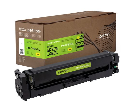 Купить Картридж совместимый Canon 045 желтый Green Label Patron (PN-045YGL) по лучшей цене