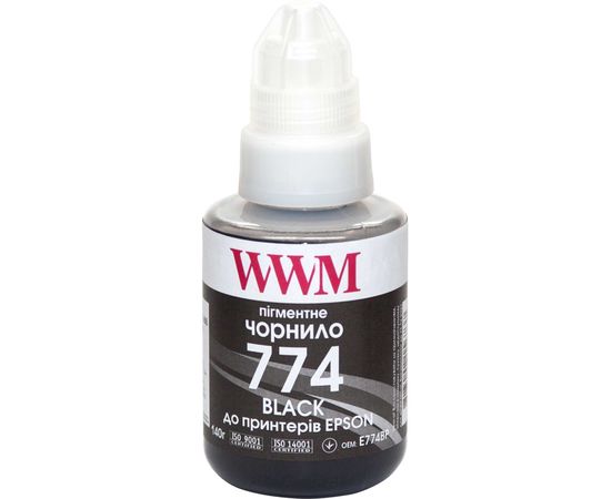 Купить Чернила WWM для Epson M100/M200 140г Black Пигментные (E774BP) по лучшей цене