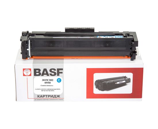 Купить Картридж тонерный BASF для Canon MF-742Cdw аналог 3017C002 (055H) Cyan (BASF-KT-3019C002-WOC) без чипа по лучшей цене