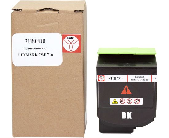 Купить Картридж тонерный BASF для Lexmark CS417dn аналог 71B0H10 Black (BASF-KT-71B0H10) по лучшей цене