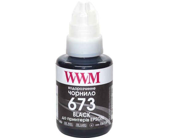 Купить Чернила WWM 673 для Epson L800 140г Black (E673B) по лучшей цене