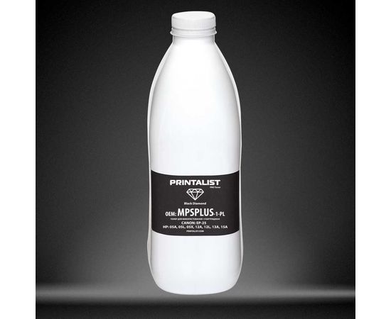 Купить Тонер PRINTALIST для HP LJ универсальный бутль 1000г Black (MPSPLUS-1-PL) по лучшей цене
