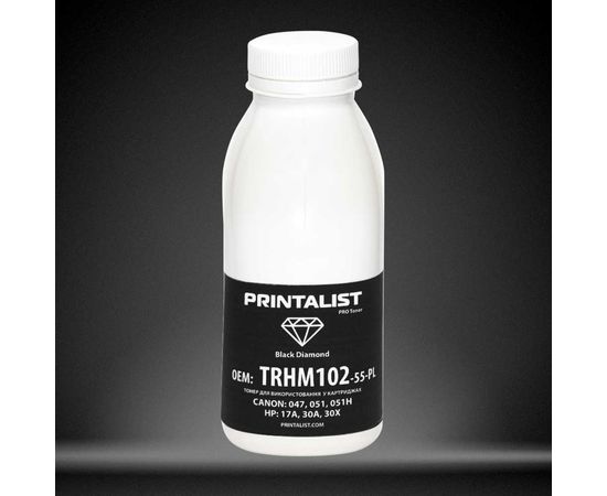 Купить Тонер PRINTALIST для HP LJ Pro M102A/102W/130A бутль 55г Black (TRHM102-55-PL) по лучшей цене