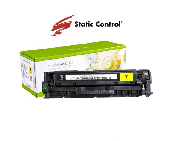 Купить картридж HP CLJ CC532A (304A) Static Control 2.8k yellow по лучшей цене