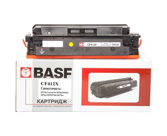Купить Картридж тонерный BASF для HP LJ Pro M452dn/M452nw/M477fdn аналог CF412X Yellow (BASF-KT-CF412X) по лучшей цене