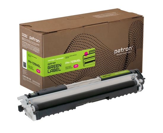 Купить Тонер-картридж совместимый Canon 729 пурпурный Green Label Patron (PN-729MGL) по лучшей цене