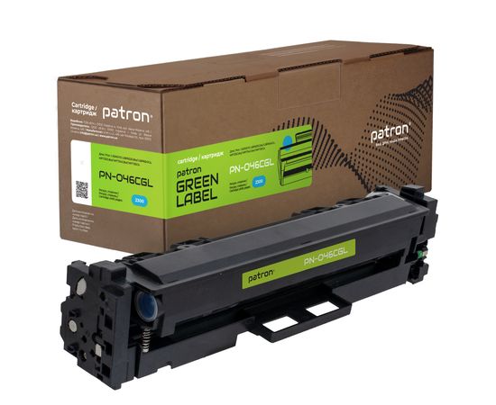 Купить Картридж совместимый Canon 046 Green Label, голубой Patron (PN-046CGL) по лучшей цене