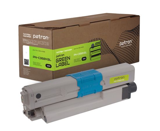Купить Тонер-картридж совместимый Oki 46508736 Green Label, черный Patron (PN-C332KGL) по лучшей цене