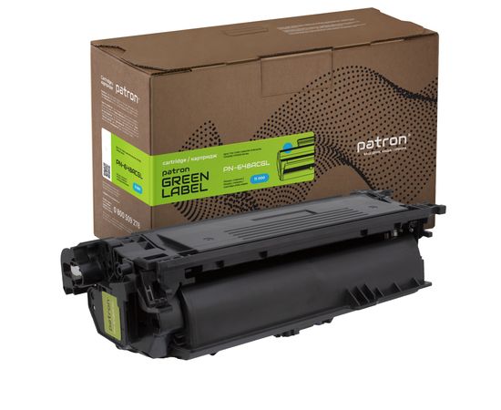 Купить Картридж совместимый HP 648A (CE261A) Green Label, голубой Patron (PN-648ACGL) по лучшей цене