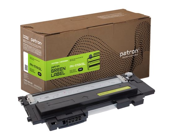 Купить Тонер-картридж совместимый HP 117A (W2070A) Green Label, черный Patron (PN-117AKGL) по лучшей цене