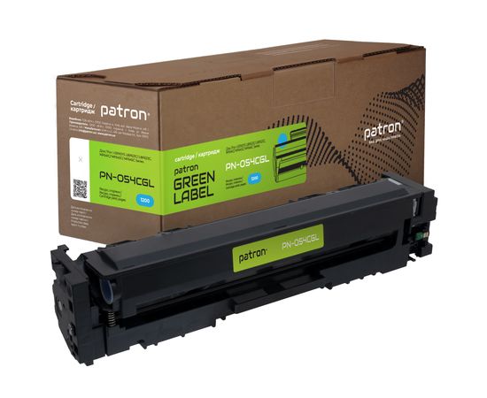 Купить Картридж совместимый Canon 054 Green Label, голубой Patron (PN-054CGL) по лучшей цене