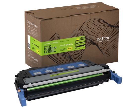 Купить Картридж совместимый HP 643A (Q5952A) Green Label, желтый Patron (PN-643AYGL) по лучшей цене