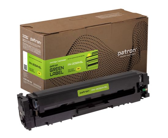 Купить Картридж совместимый HP 205A (CF532A) Green Label, желтый Patron (PN-205AYGL) по лучшей цене