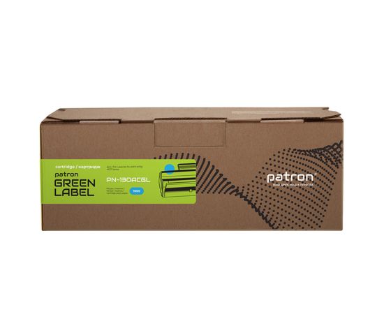 Купить Тонер-картридж совместимый HP 130A (CF351A) Green Label, голубой Patron (PN-130ACGL) по лучшей цене